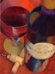 Gita Hazrati, Savana Chanel I Winery 2006 - Oil on Canvas 12x16