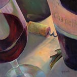 Gita Hazrati, Savana Chanel III Winery 2006 - Oil on Canvas 12x16