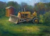 Artist: Gita Hazrati, Yellow Truck, MtShast, April 08, Oil 9x12
