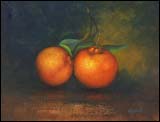 Gita Hazrati, Tangerines - Oil on Canvas 14x18